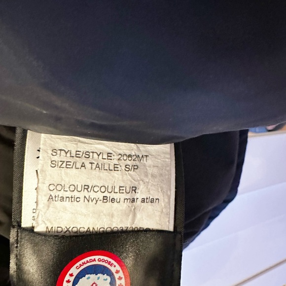 Canada Goose Langford Parka 2062MT Atlantic Navy Size Small (no fur) - Picture 6 of 14